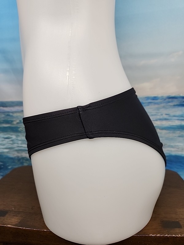 NWT Cupshe One Piece Bikini Swimsuit Bottom Size Large Black