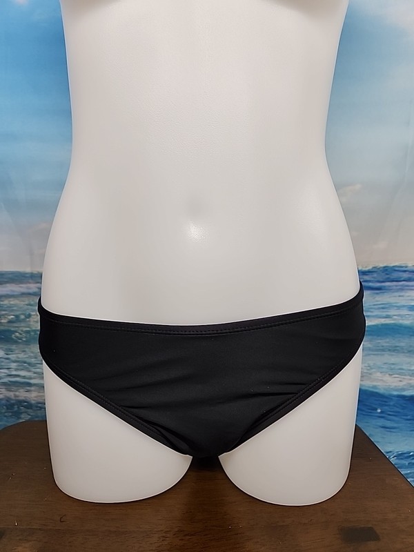 NWT Cupshe One Piece Bikini Swimsuit Bottom Size Large Black
