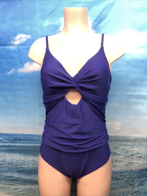 NWT Cupshe Womens One Piece Swimsuit Size Large Blue