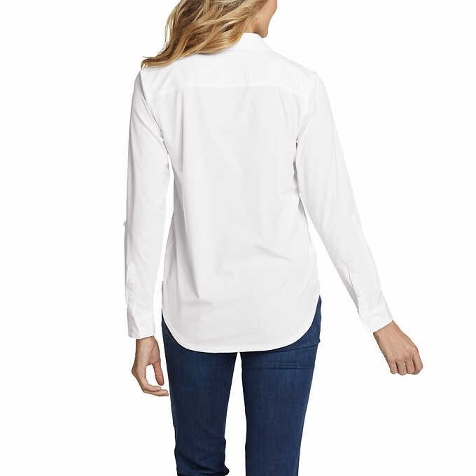 NWT Eddie Bauer Women Departure 2.0 Long-Sleeve Shirt XS S M L XL XXL In