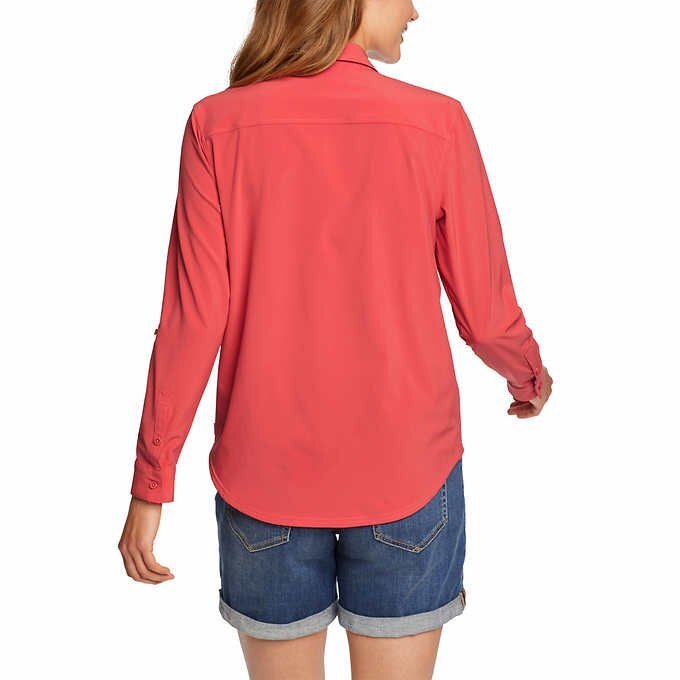 NWT Eddie Bauer Women Departure 2.0 Long-Sleeve Shirt XS S M L XL XXL In