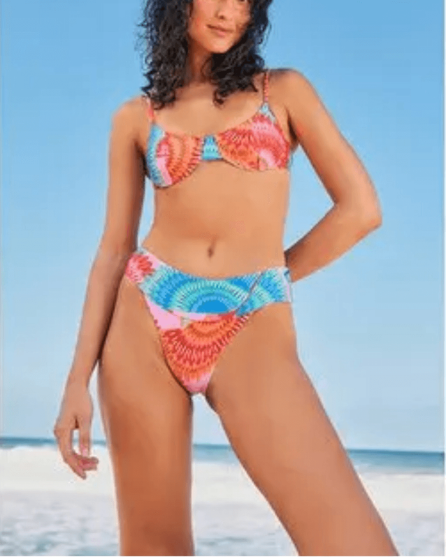 NWT- FARM RIO HAPPY TOUCAN” VIBRANT COLORED BIKINI SET