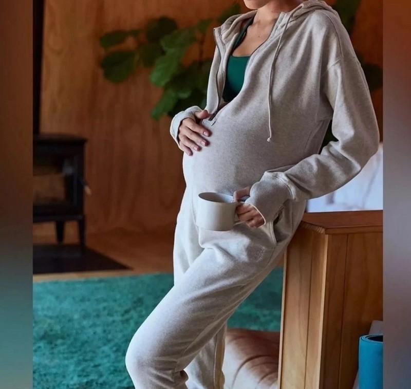 NWT Free People Movement X HATCH Maternity Warm Up Jumpsuit XL Romper X-Large