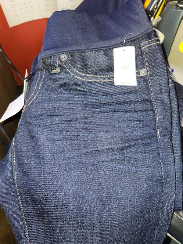NWT Gap Maternity DEMI Panel Dark Rinse Perfect Boot Stretch Jeans 00 SHORT 24 S