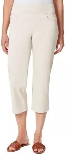 NWT Gloria Vanderbilt Women's Crop Length Pull On Mid-Rise Size 10 $60 9HL260
