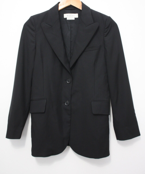 NWT Gucci Uniform Black Classic Women's Blazer Size 40
