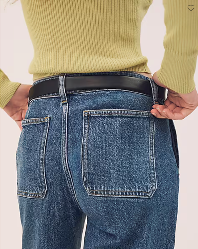 NWT J.Crew $158 Camp-Pocket Wide-Leg Jean Elaine Wash Sz 27