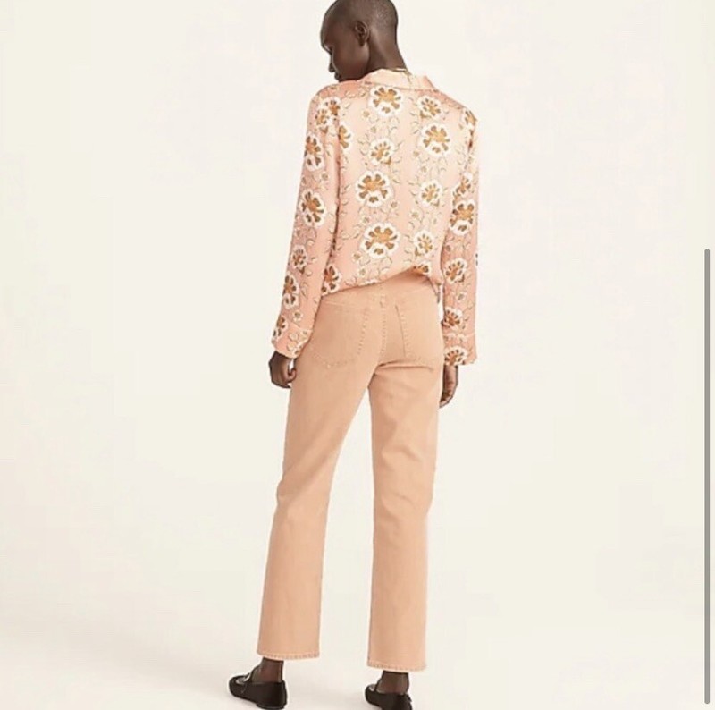 NWT J. Crew High-Rise '90s Classic Straight Jean - Rosebud Wash - Size 29