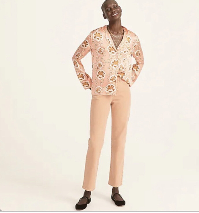 NWT J. Crew High-Rise '90s Classic Straight Jean - Rosebud Wash - Size 29