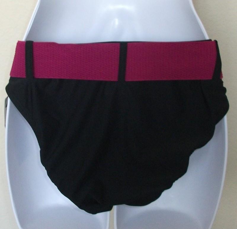 NWT JAG SPORT Black Or Blue With Wide Belt Swim Bikini Bottom Pant M L XL