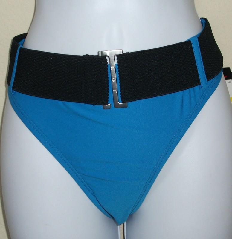 NWT JAG SPORT Black Or Blue With Wide Belt Swim Bikini Bottom Pant M L XL