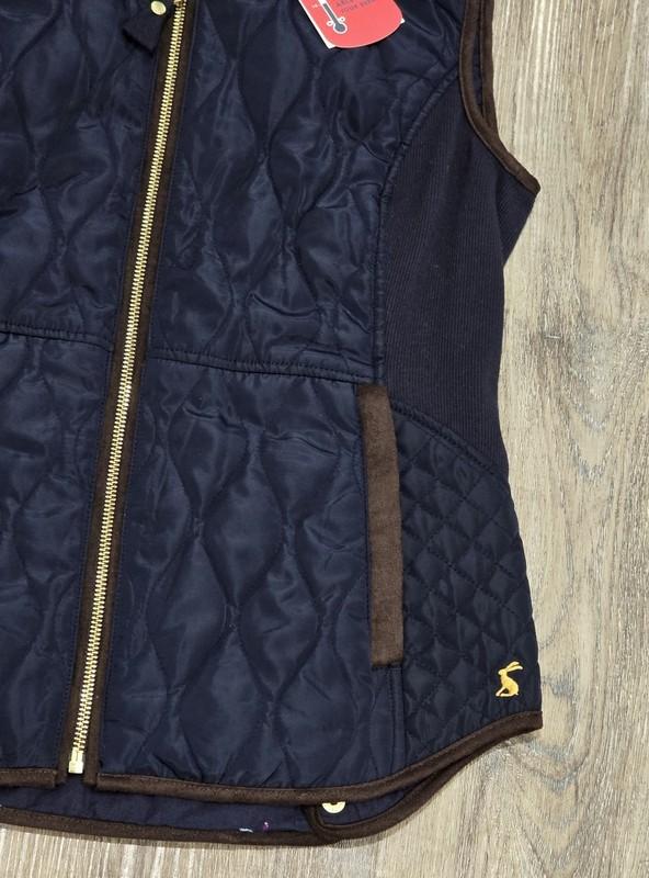 NWT Joules Braemar Navy Blue Quilted Vest Womens Size 8 Equestrian Horses NEW