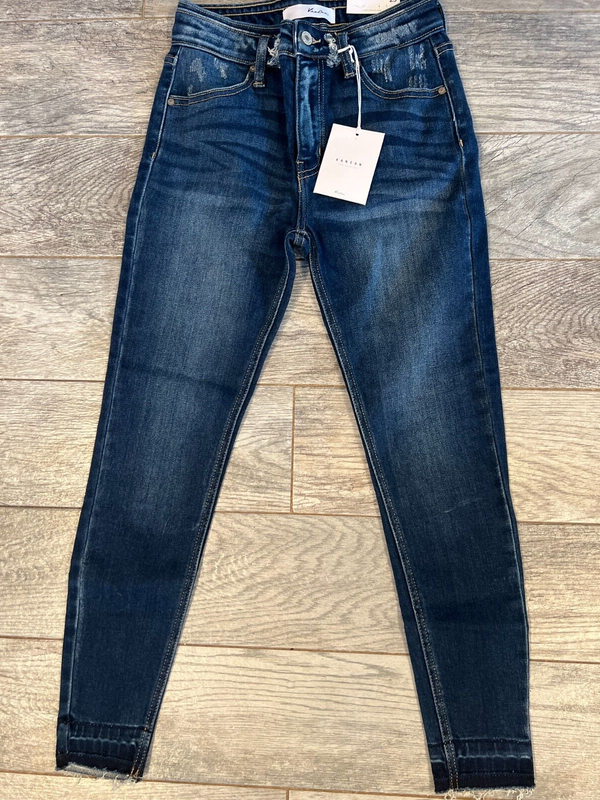 NWT Kancan High Rise Ankle Skinny Jeans Size 3 / 25 KC2510D Stretch Womens