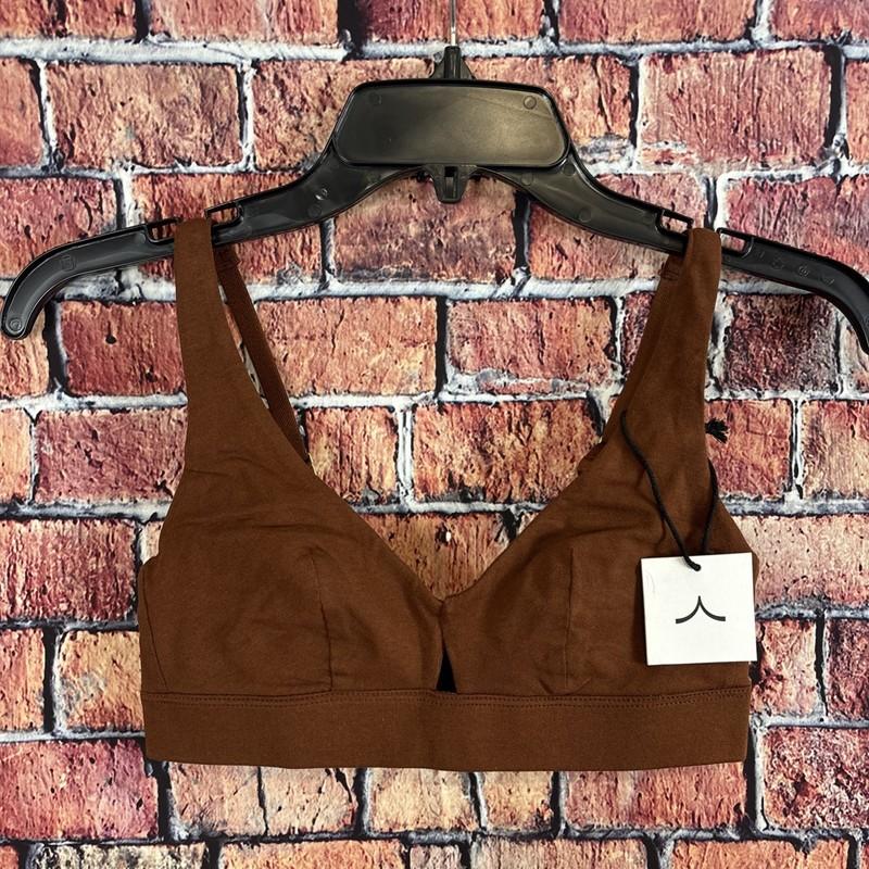 NWT Knickey (now Subset) Keyhole Bralette XS Organic Cotton Bon Bon