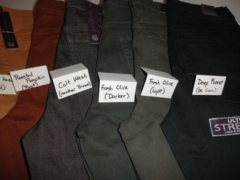 NWT Ladies Gloria Vanderbilt Amanda STRETCH Pants Colored 5 Pocket Jeans