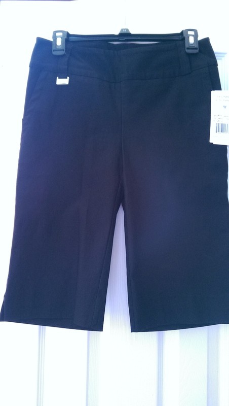 NWT Ladies LISETTE L SPORT BLACK GOLF BERMUDA SHORTS - 4 & 6