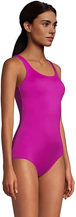 NWT Lands' End Women's Scoop Neck Soft Cup Tugless One Piece Swim Size 20W 8B477