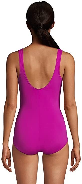 NWT Lands' End Women's Scoop Neck Soft Cup Tugless One Piece Swim Size 20W 8B477