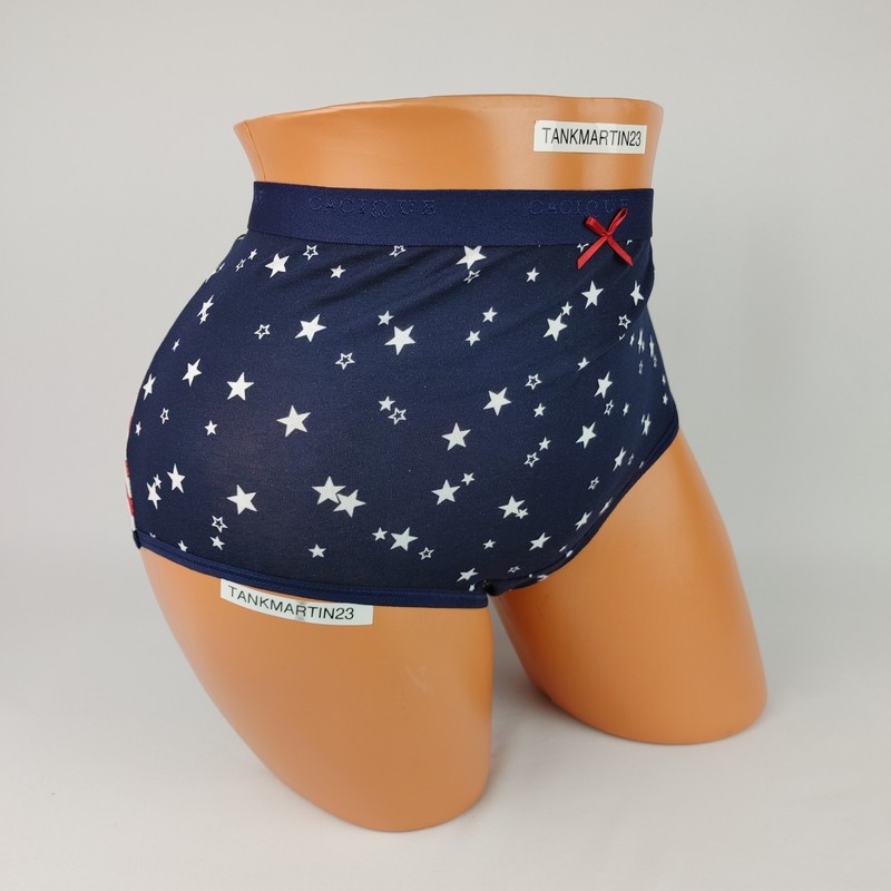 NWT LANE BRYANT CACIQUE COTTON FULL BRIEF PANTY PLUS 18/20 RED WHITE BLUE STARS