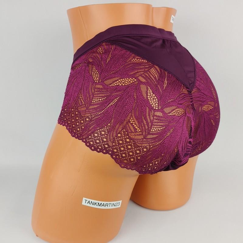 NWT LANE BRYANT CACIQUE PLUS NO SHOW HIPSTER 14/16 PLUS PANTY WINE LACE BACK