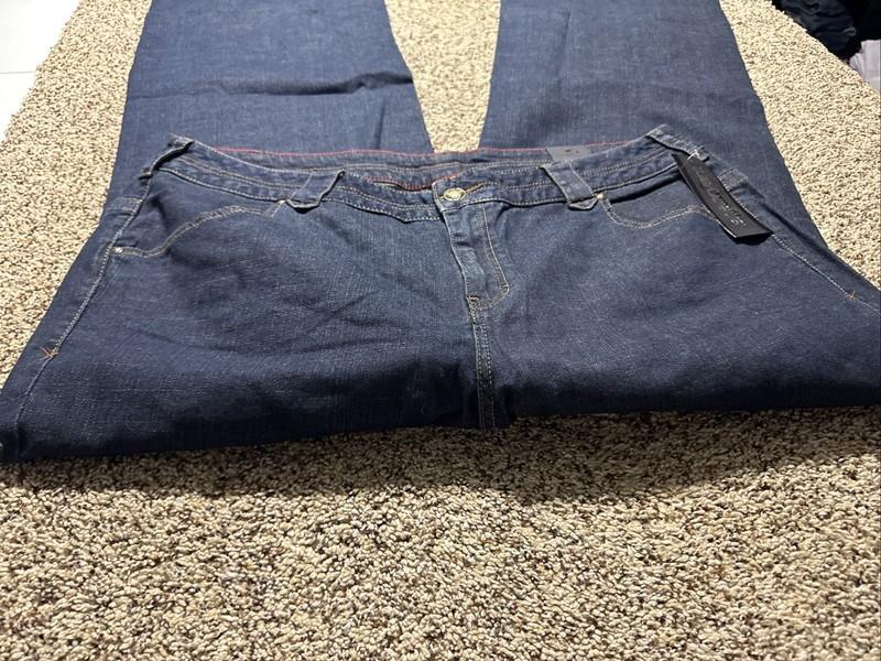 NWT LANE BRYANT TROUSER WIDE LEG JEANS WOMENS SIZE 24 TALL