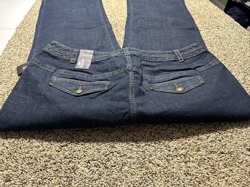 NWT LANE BRYANT TROUSER WIDE LEG JEANS WOMENS SIZE 24 TALL