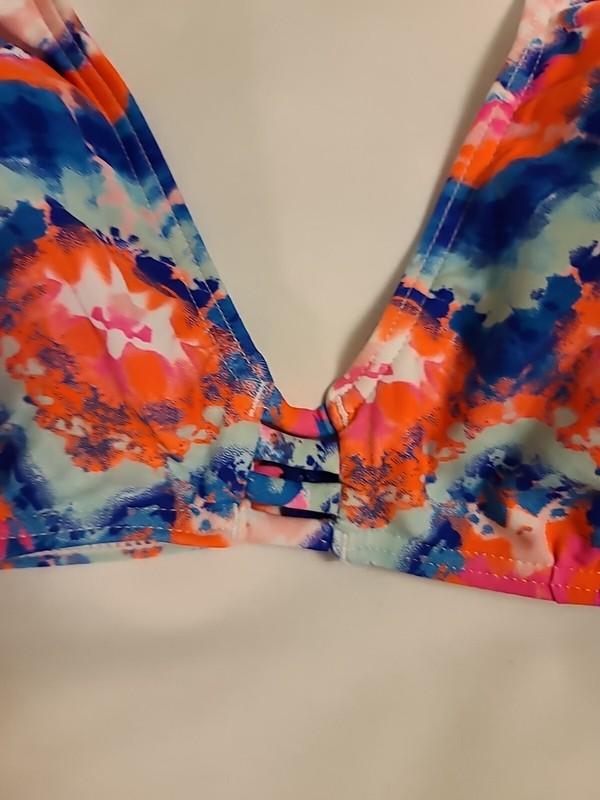 NWT LASCANA Bright Colorful Bikini Halter Tie Top; Size 38 C/D