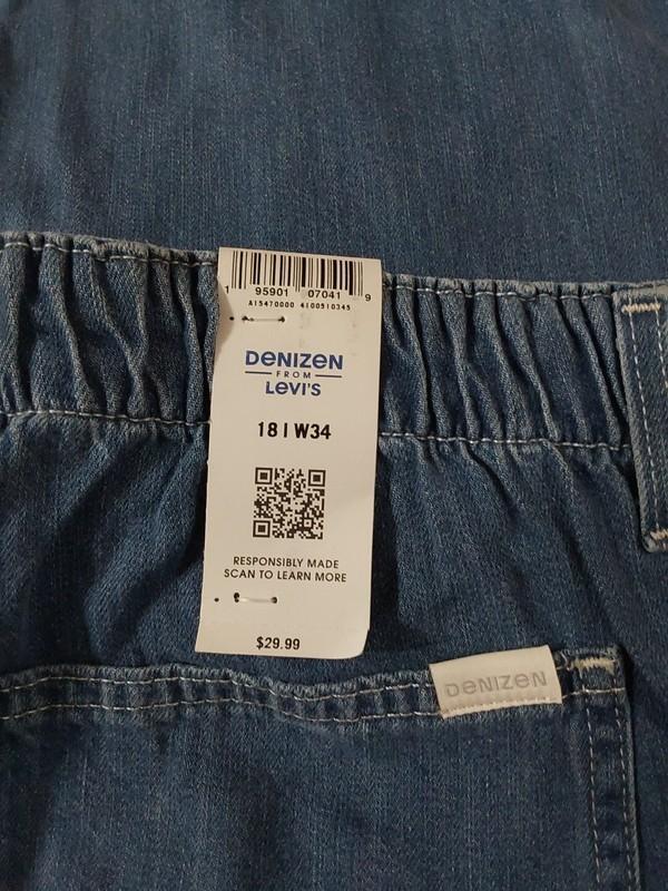 *NWT* Levi's Women's Jeans Denizen High-Rise Loose Fit Tapered Sz 18/w34 #Y65