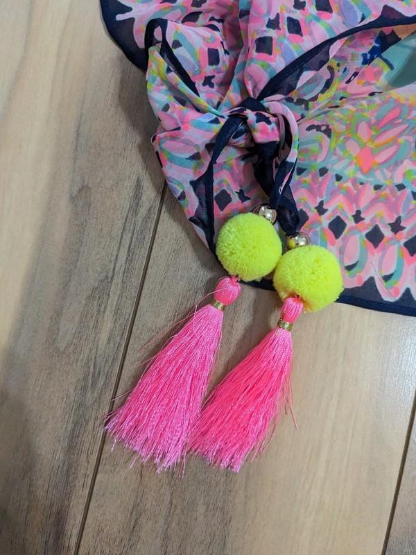 NWT Lilly Pulitzer Anya Kimono Bright Navy Al Fresco Engineered Wrap One Size