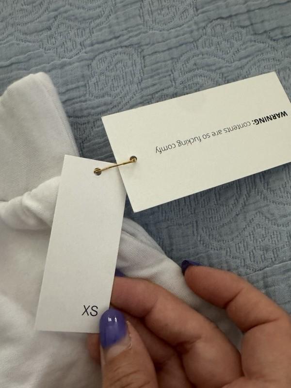 NWT Londre White Lounge Short Bridal Bride Bachelorette Sz XS