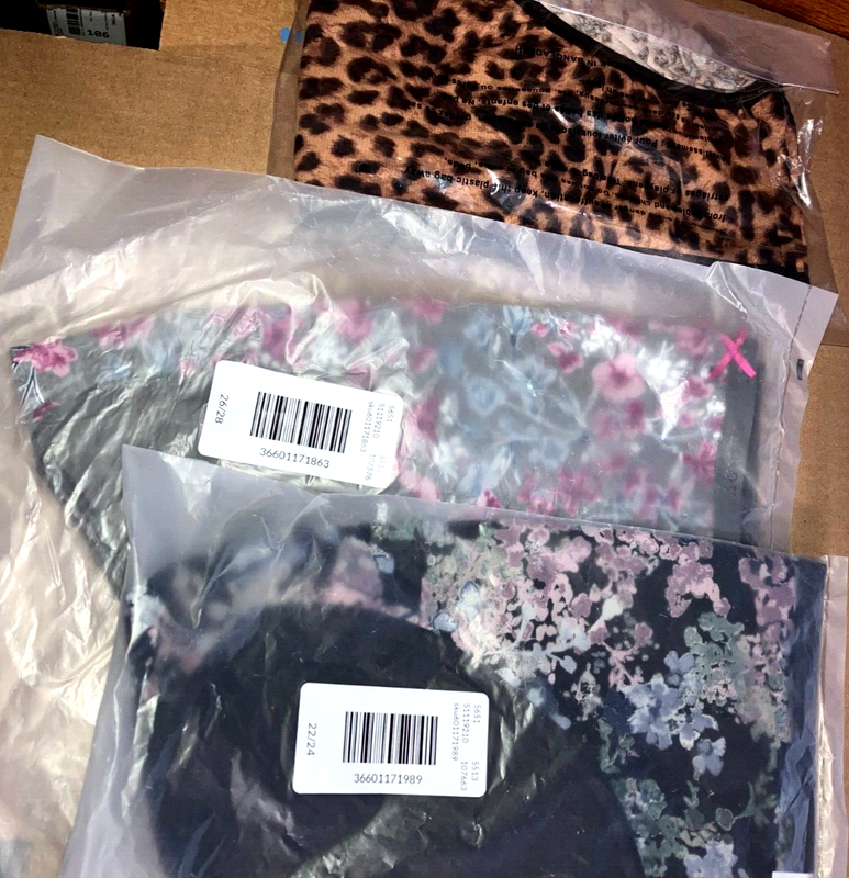 NWT Lot 3 Lane Bryant Cacique Size 26-28 Cotton Floral & Cheetah Hipster Panties