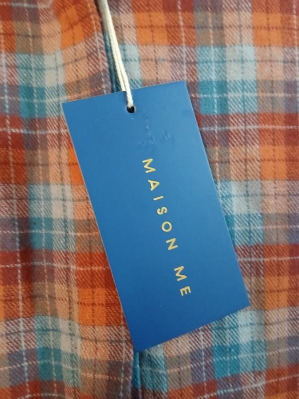 NWT Maison Me Size XL Elizabeth Plaid Long Prairie Dress Long Sleeve Cottagecore