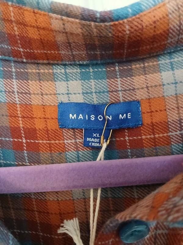 NWT Maison Me Size XL Elizabeth Plaid Long Prairie Dress Long Sleeve Cottagecore