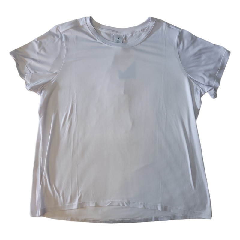 NWT Member's Mark Ladies Wicking Relaxed Fit Crewneck Vivid White XXL