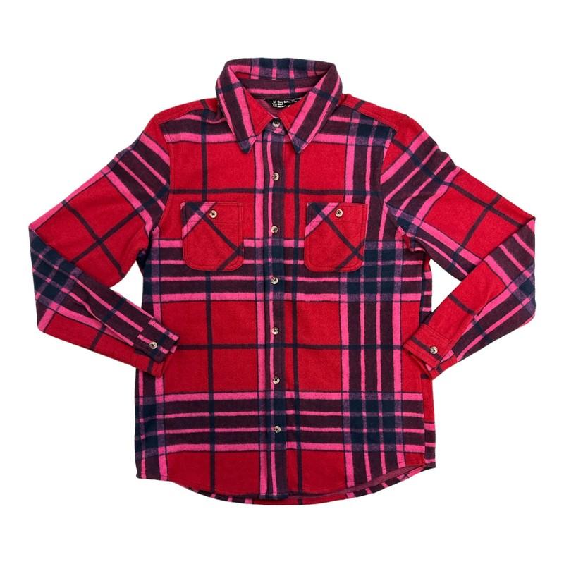 NWT Member's Mark Women's Cozy Button Down Shirt Red Apple Plaid XL