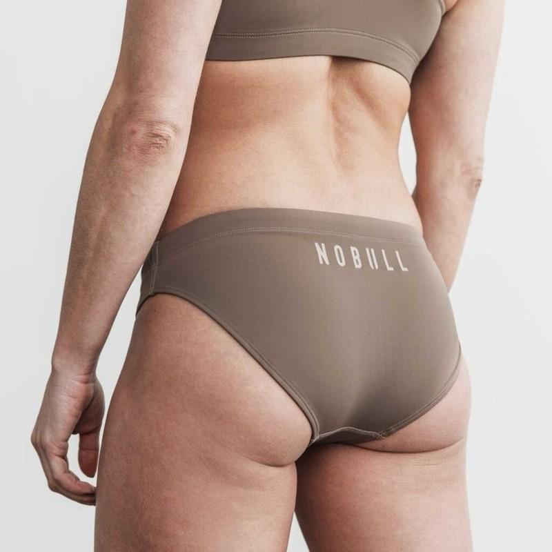 NWT NOBULL Women’s Swim Bikini BOTTOM ONLY - Large - Dark Fallen Rock