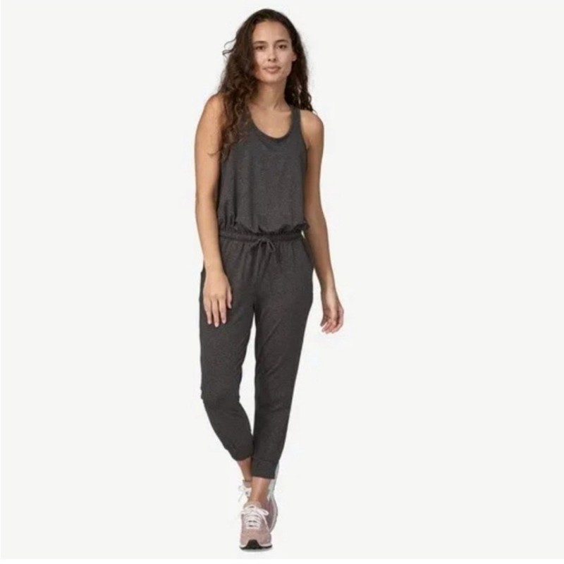NWT Patagonia Women's Seabrook Jumpsuit Style #75106 Dark Gray Size M