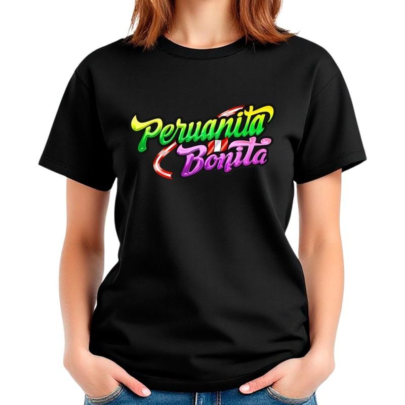 NWT Peruanita Bonita Peruvian Peru Chicha Style Women's Short Sleeve T-Shirt