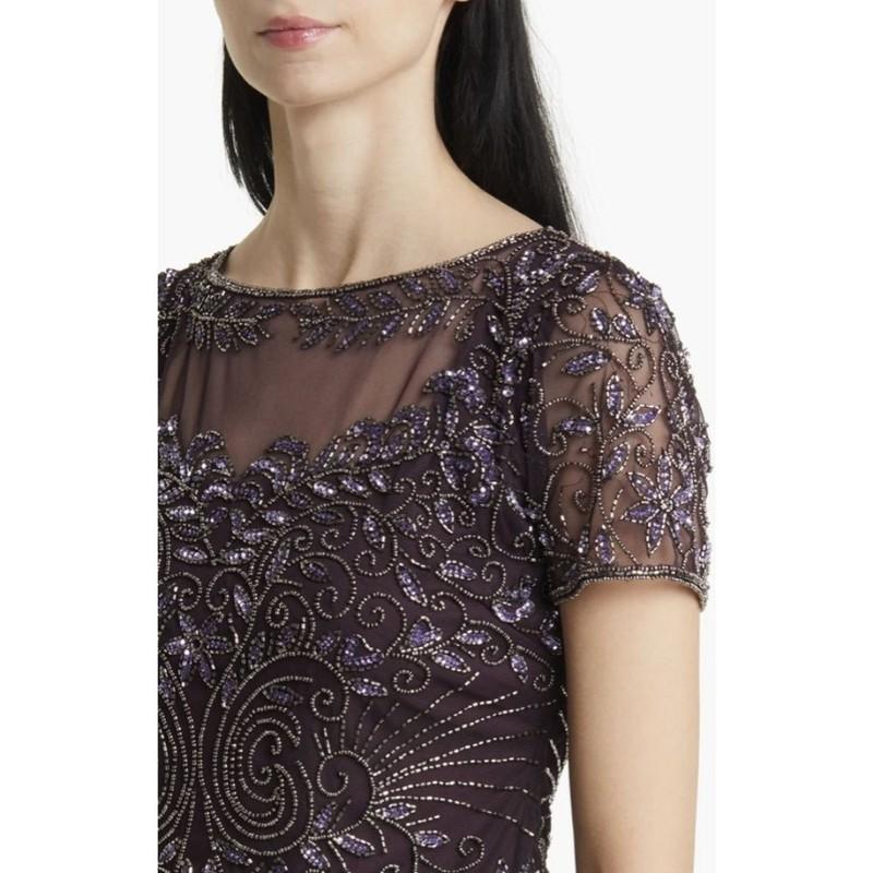NWT Pisarro Nights Beaded Illusion Neck Jumpsuit - Size 2