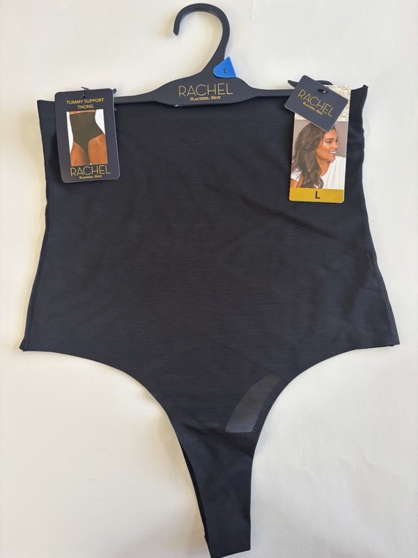 NWT Rachel Roy Firm Tummy Control High Waist Thong Shapewear M L XL 2XL Black