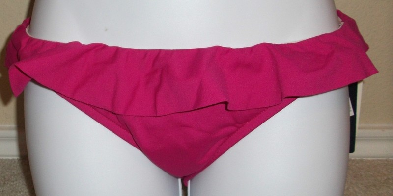 NWT RALPH LAUREN Flounce Hipster Swim Bikini Bottom Pant With Ruffle Size S M L