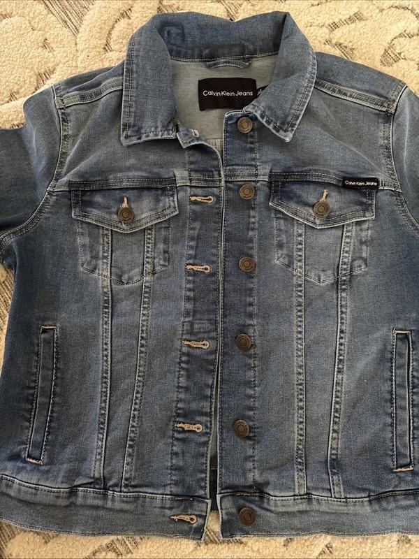 NWT Retail $89.50 Calvin Klein Jeans Women's Trucker Jacket Medium