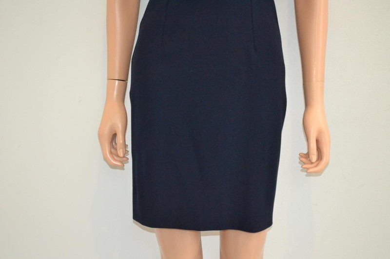 NWT Roland Mouret Ltd Ed Neiman Marcus Navy Cap Sleeve Dress Size US 4 $1 585