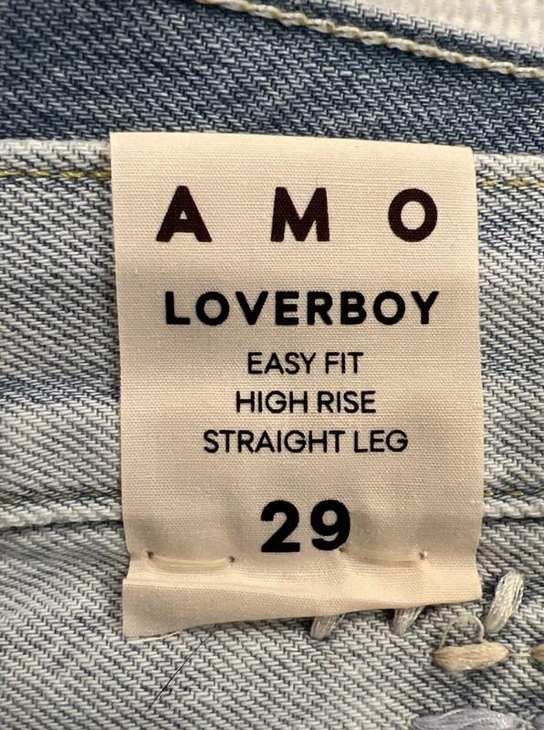 NWT Sundance Catalog AMO Loverboy Light Wash Embroidered Jeans $360 Size 29
