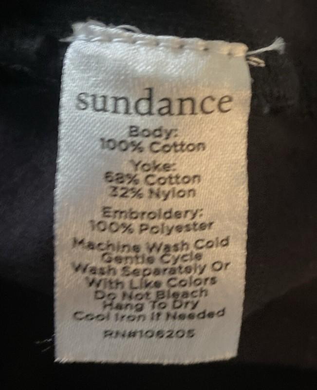 NWT Sundance Catalog Belle Soirée Top In Black Size M $128