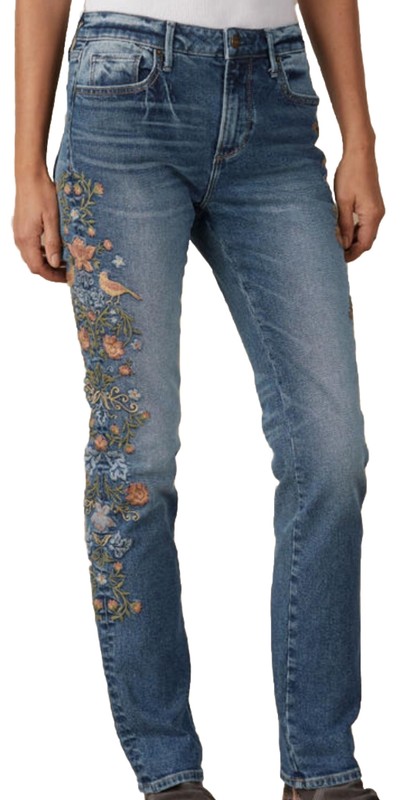 NWT Sundance Catalog Embroidered “Audrey Bird Vale Jeans” Size 27 X 29 $138