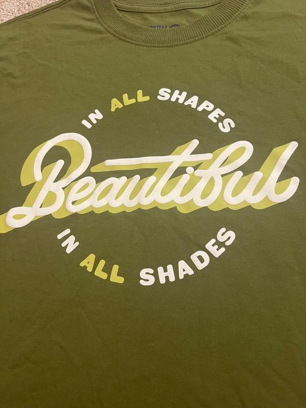 NWT Target Black History Month "Beautiful" Green Graphic Tee