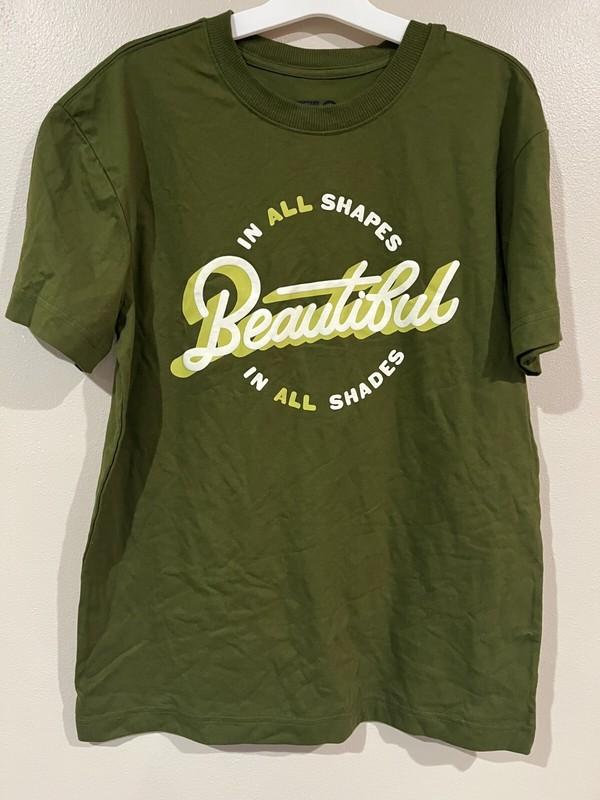NWT Target Black History Month "Beautiful" Green Graphic Tee