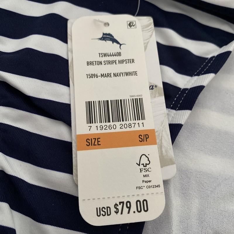 NWT Tommy Bahama Breton Striped Hipster Bikini Swim Bottom Multi Size S