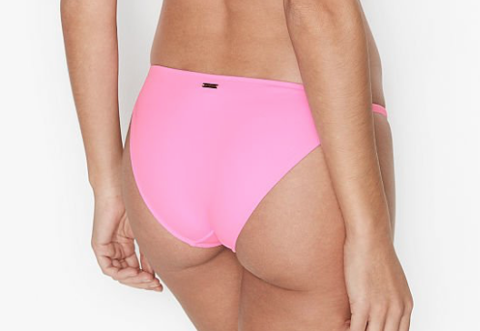 NWT VICTORIA'S SECRET Menton Itsy Swim Bikini Bottom Pink Splash Medium
